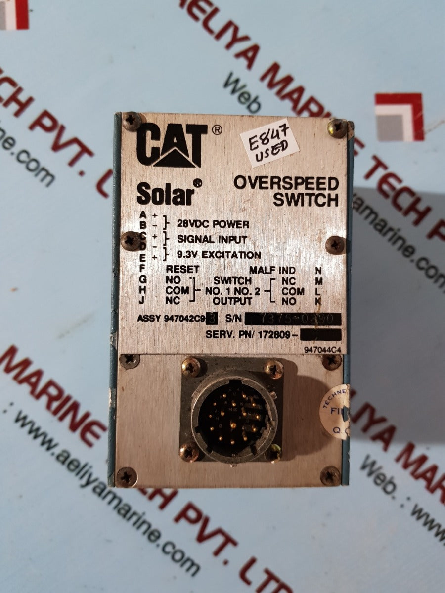 Cat solar 947042c9-8 overspeed switch 172809-0