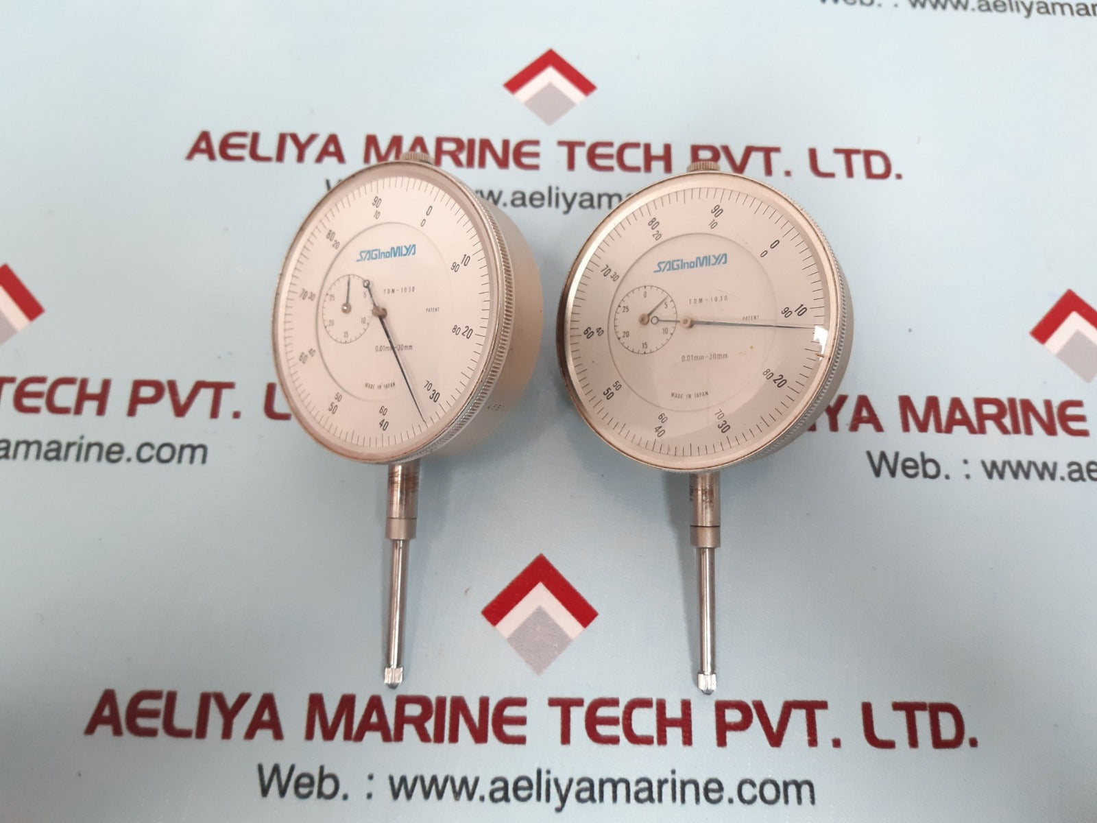 Saginomiya tdm-1030 dial gauge 0.01mm-30mm