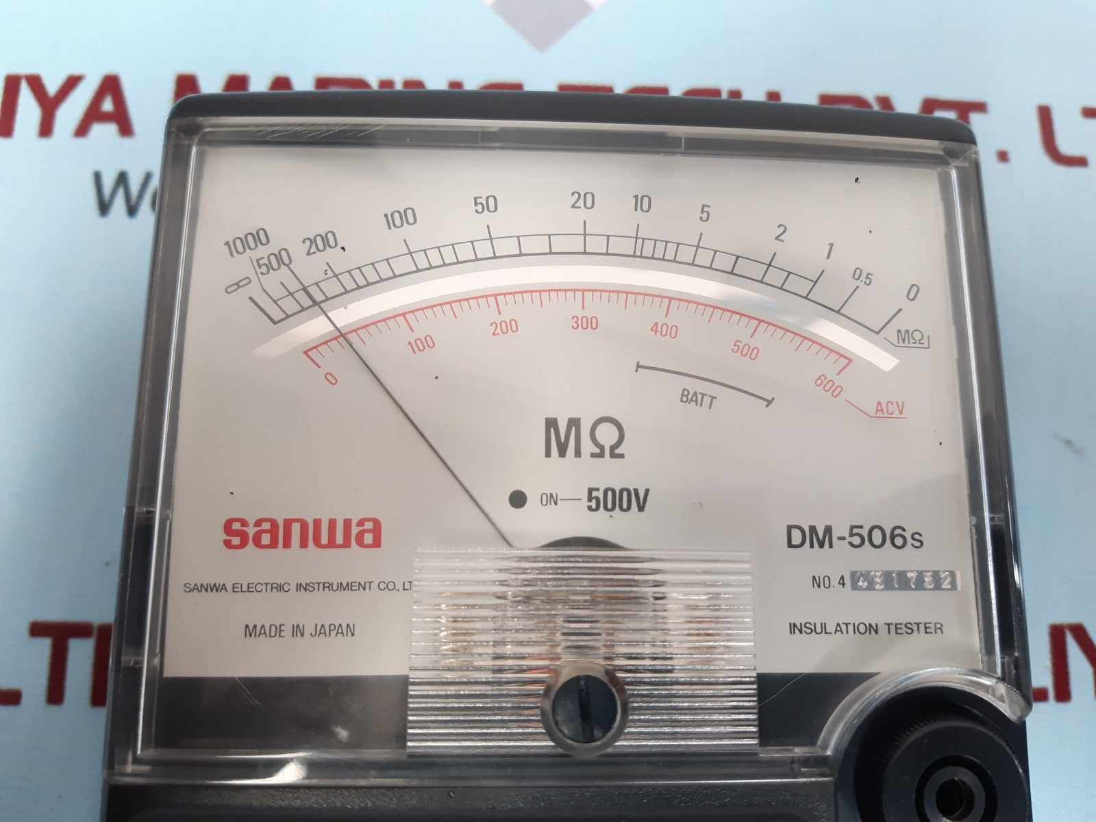 Sanwa dm-506s insulation tester