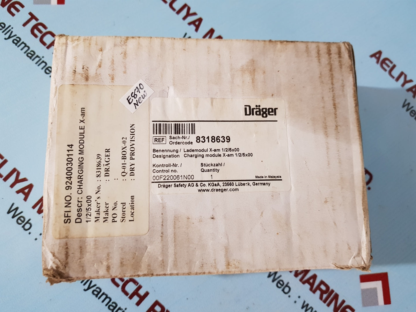 Drager x-am 1/2/5000 gas detector charger unit