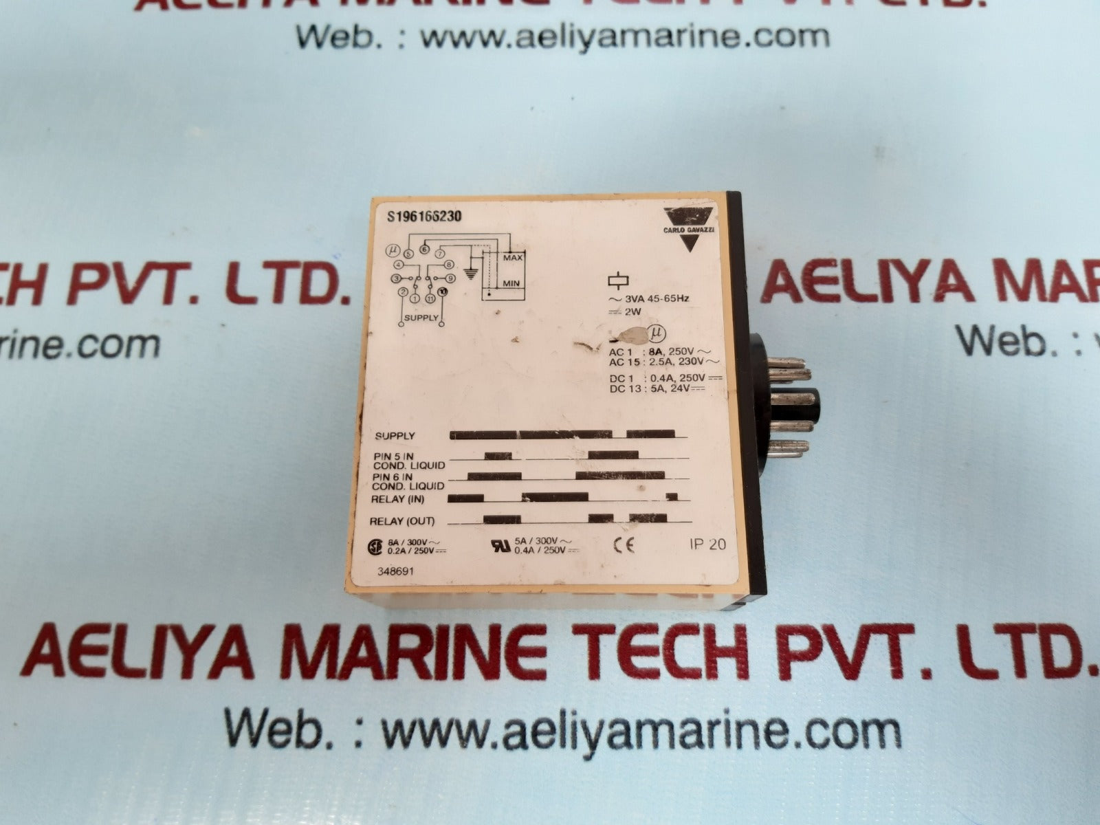 Carlo gavazzi s 196 166 230 dual level relay
