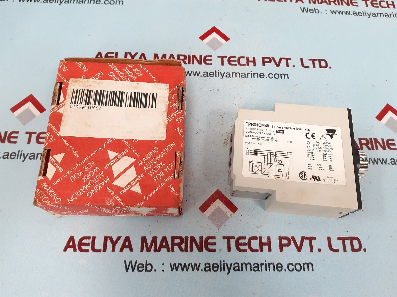 Carlo gavazzi ppb01cm48 3-phase voltage level relay