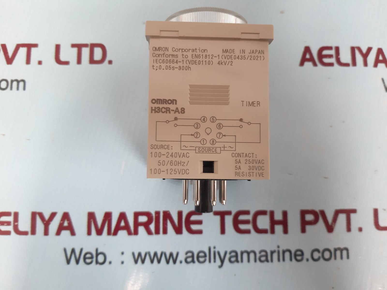 Omron H3Cr-a8 Time Delay Relay 1.2S To 300H