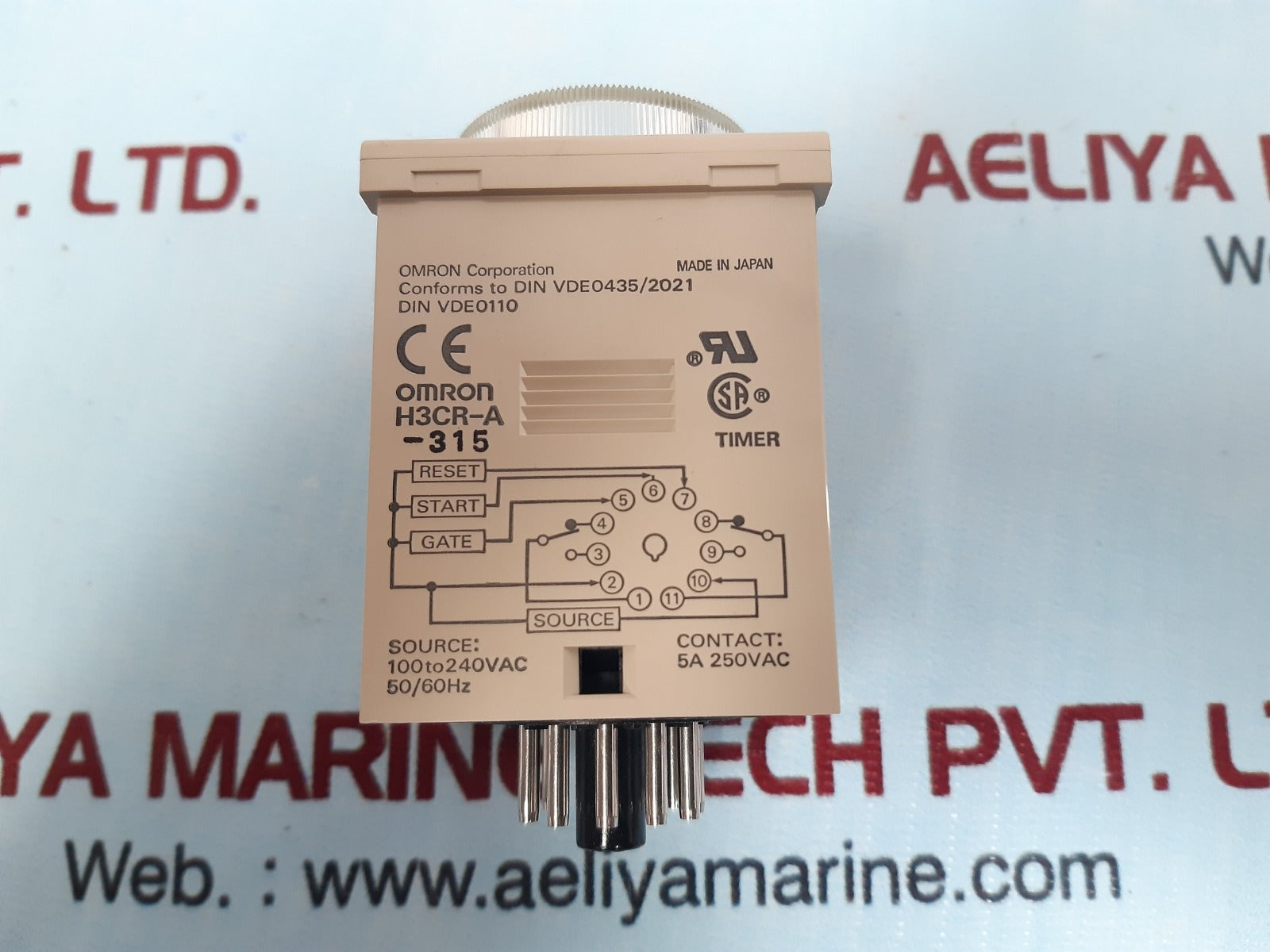 Omron H3Cr-a-315 Timer 100 To 240Vac 50/60Hz