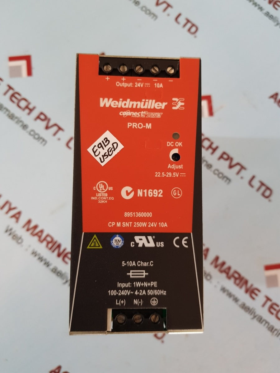 Weidmuller connect power pro m 8951360000 power supply