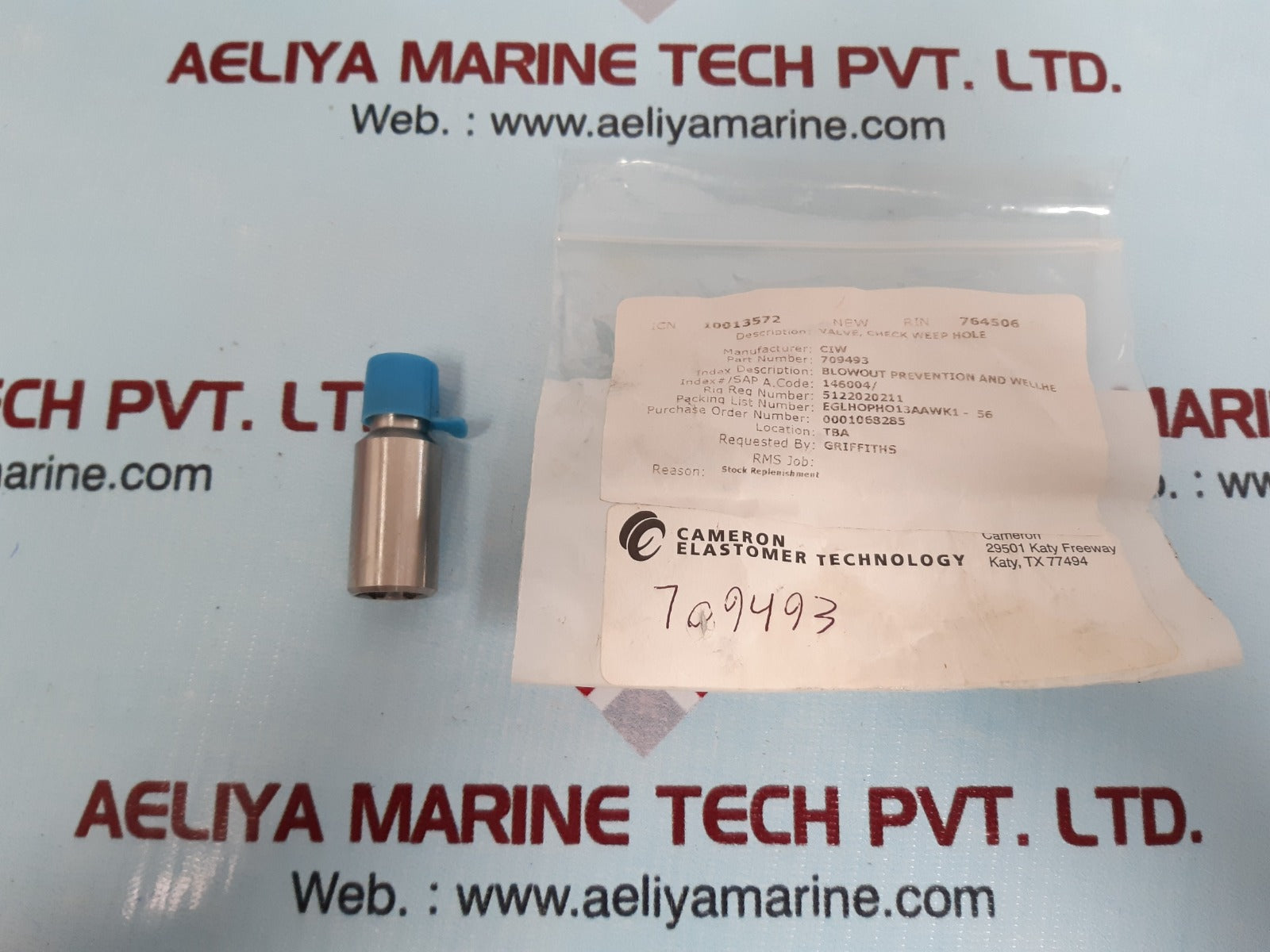 Set Of 8X Cameron 709493 Check Valve