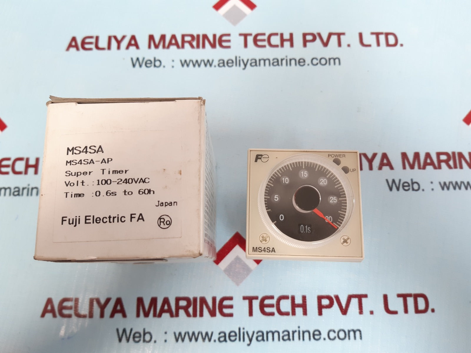 Fuji Electric Ms4Sa-ap Super Timer Relay 100-240Vac 0.05S-60H