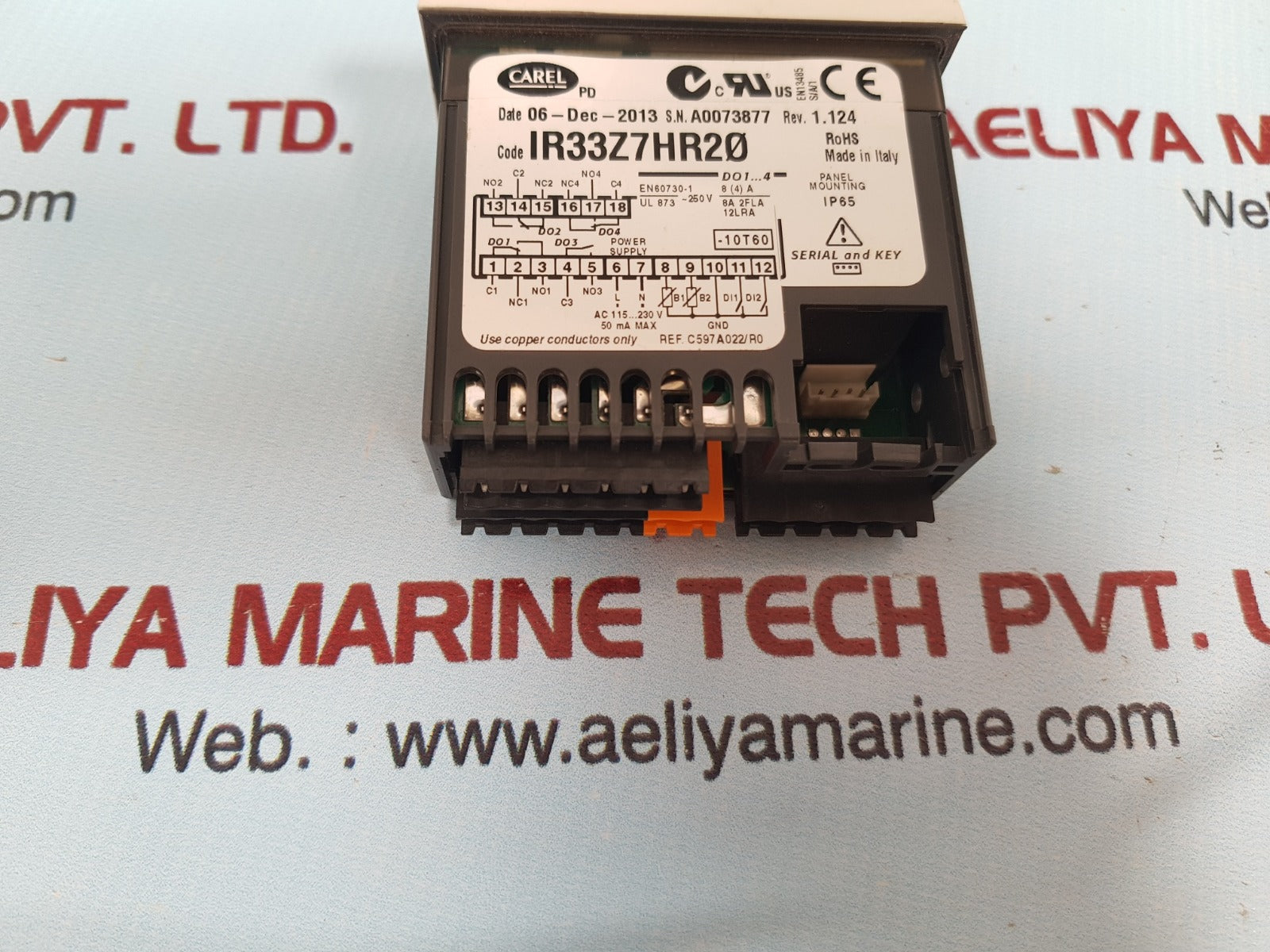 Carel Ir33Z7Hr20 Temperature Controller Ac 115...230V 50 Ma Max