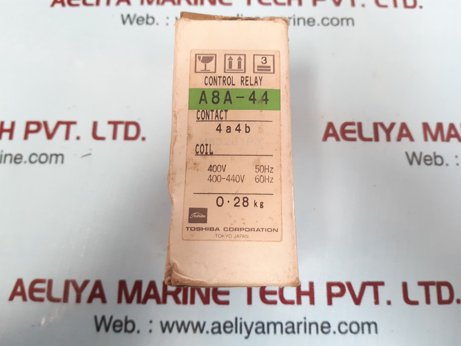 Toshiba A8A-44 (4A4B) Control Relay 220V-3A 440V-1A