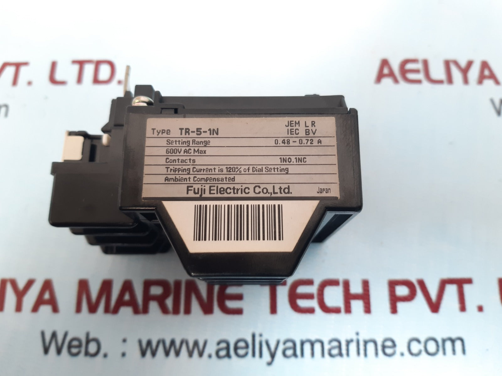 Fuji Electric Tr-5-1N Thermal Overload Relay 0.48-0.72A