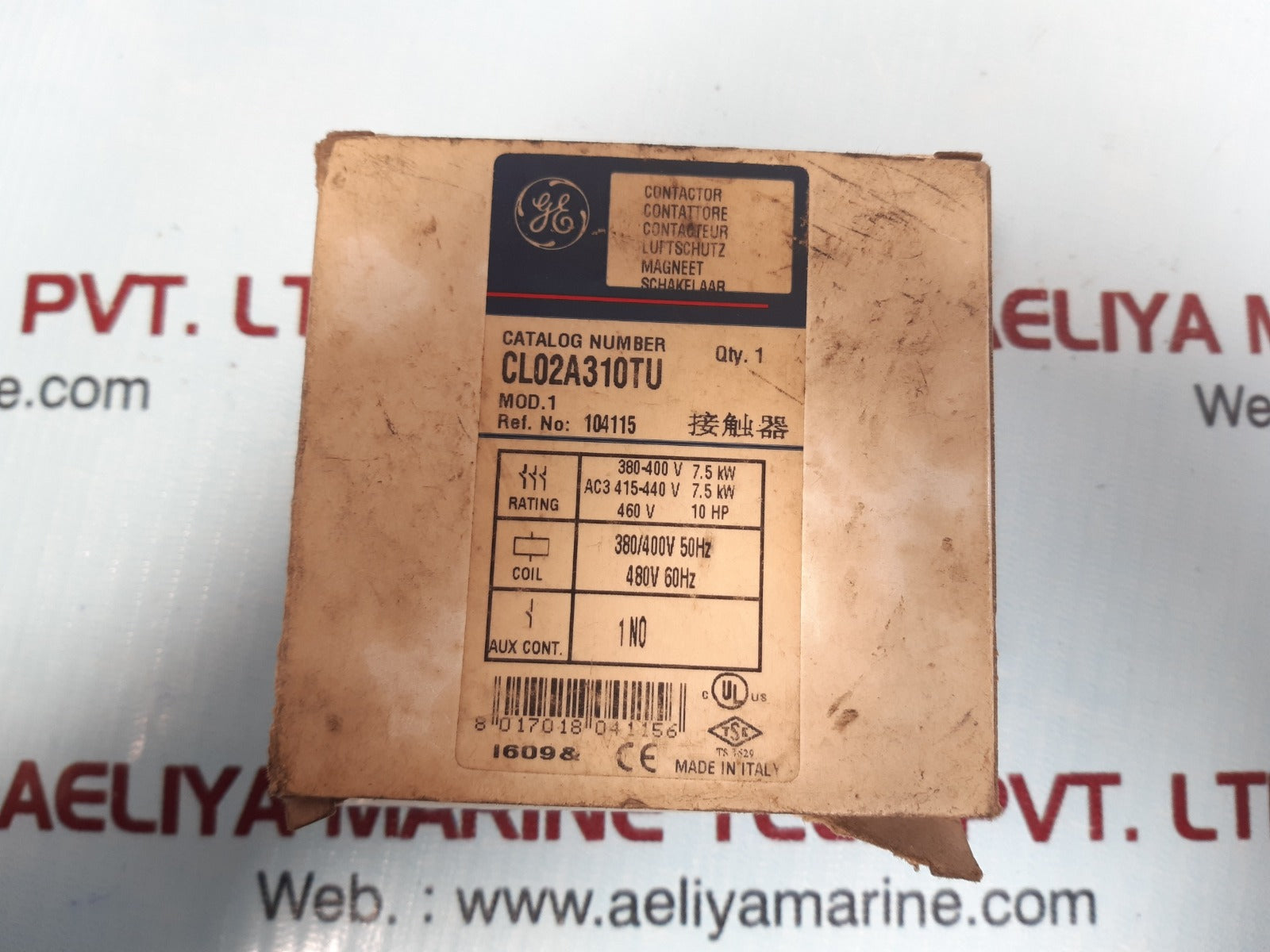 Ge cl02a310t iec magnetic contactor