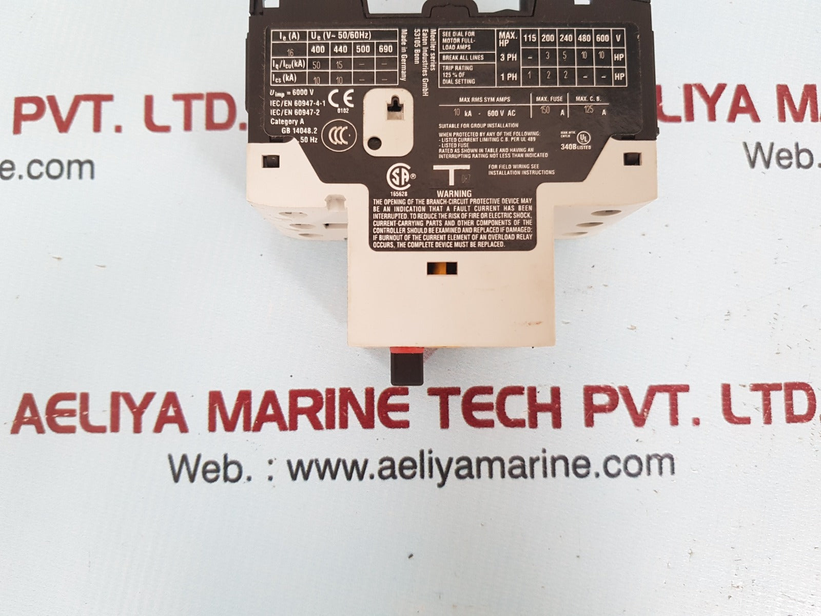 Eaton Pkzm01-16 Motor Protective Circuit Breaker Xtpb016Bc1
