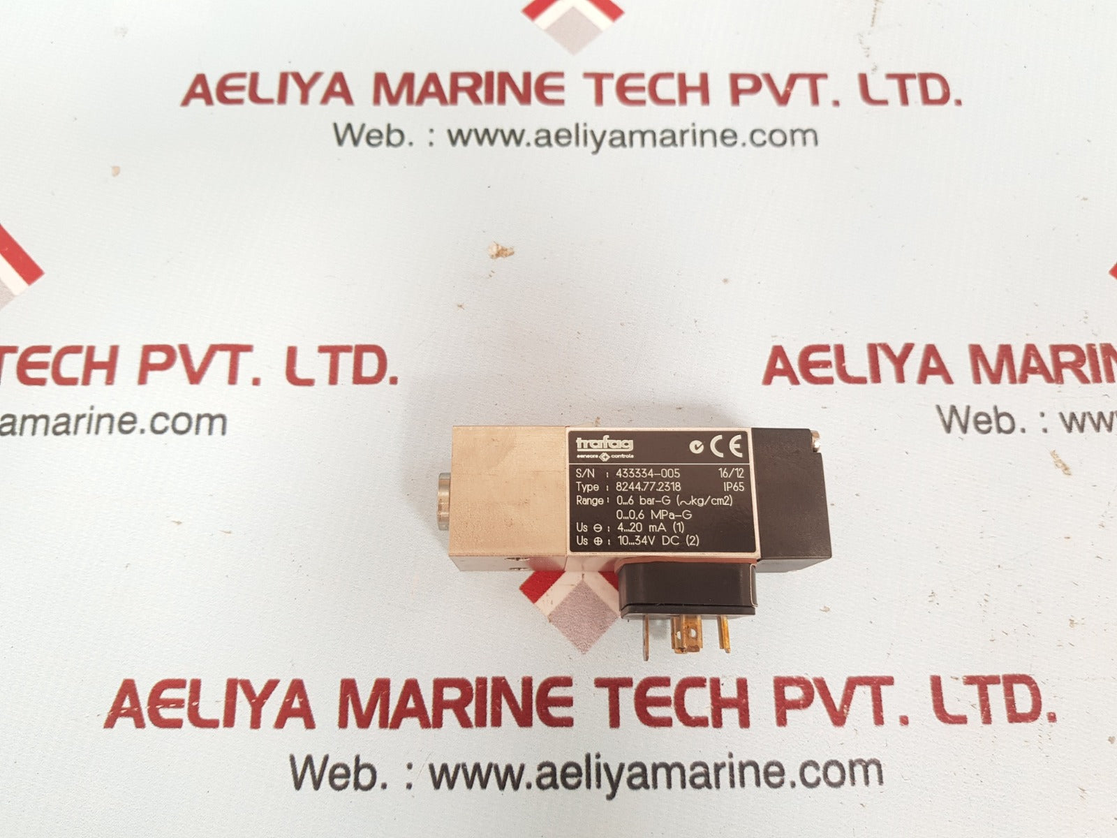 Trafag 8244.77.2318 Pressure Sensor 0...6 Bar-g S/N:433334-005