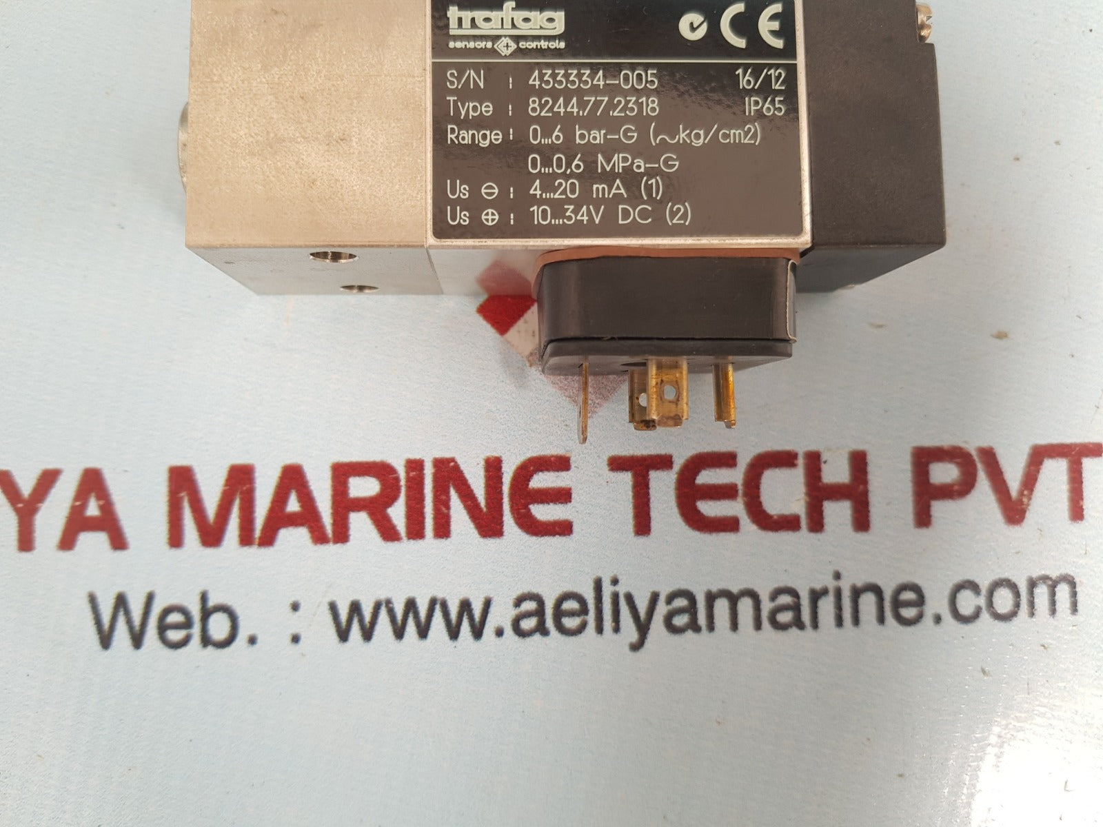 Trafag 8244.77.2318 Pressure Sensor 0...6 Bar-g S/N:433334-005