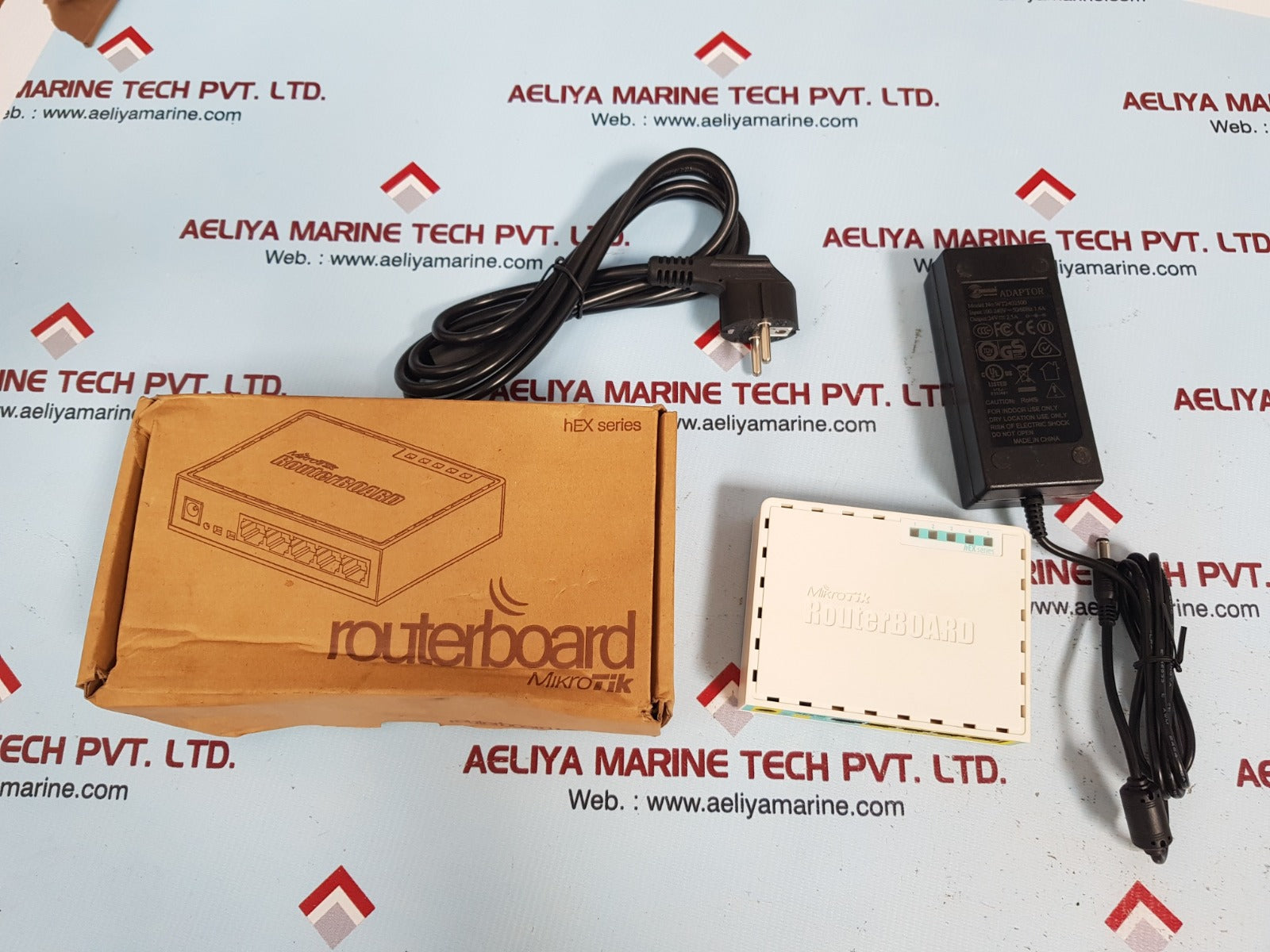 Mikrotik hex poe lite routerboard with wt2402500 adaptor