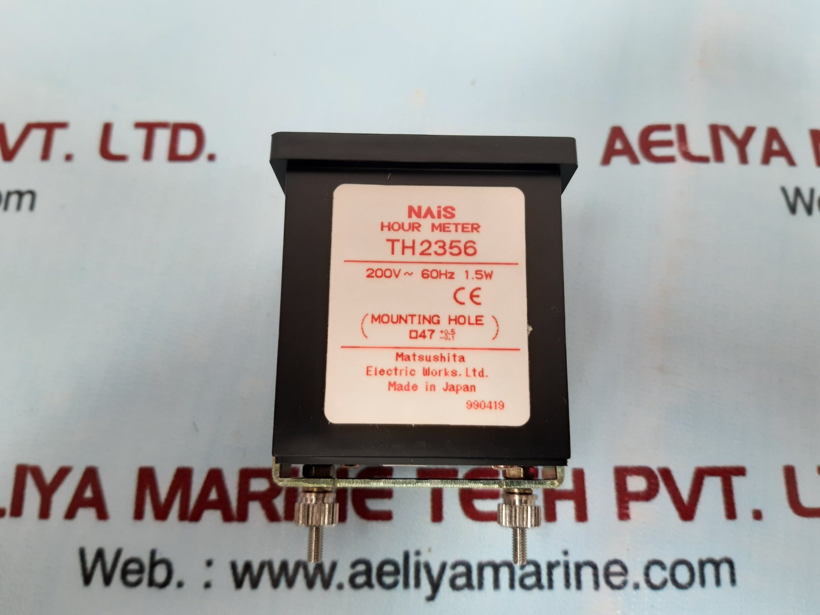 Matsushita th2356 hour meter 200v 60hz 1.5w