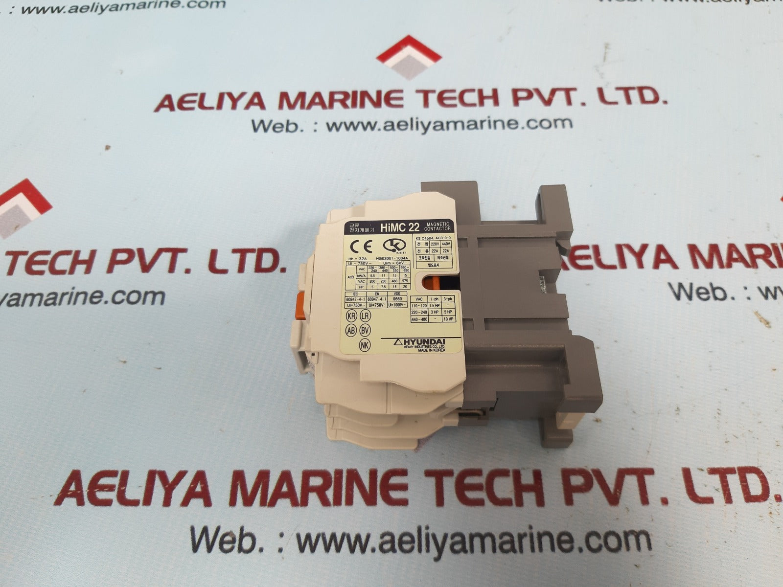 Hyundai Himc 22 400-440V 50/60Hz Definite Magnetic Contactor Ks C4504.Ac3-0-0