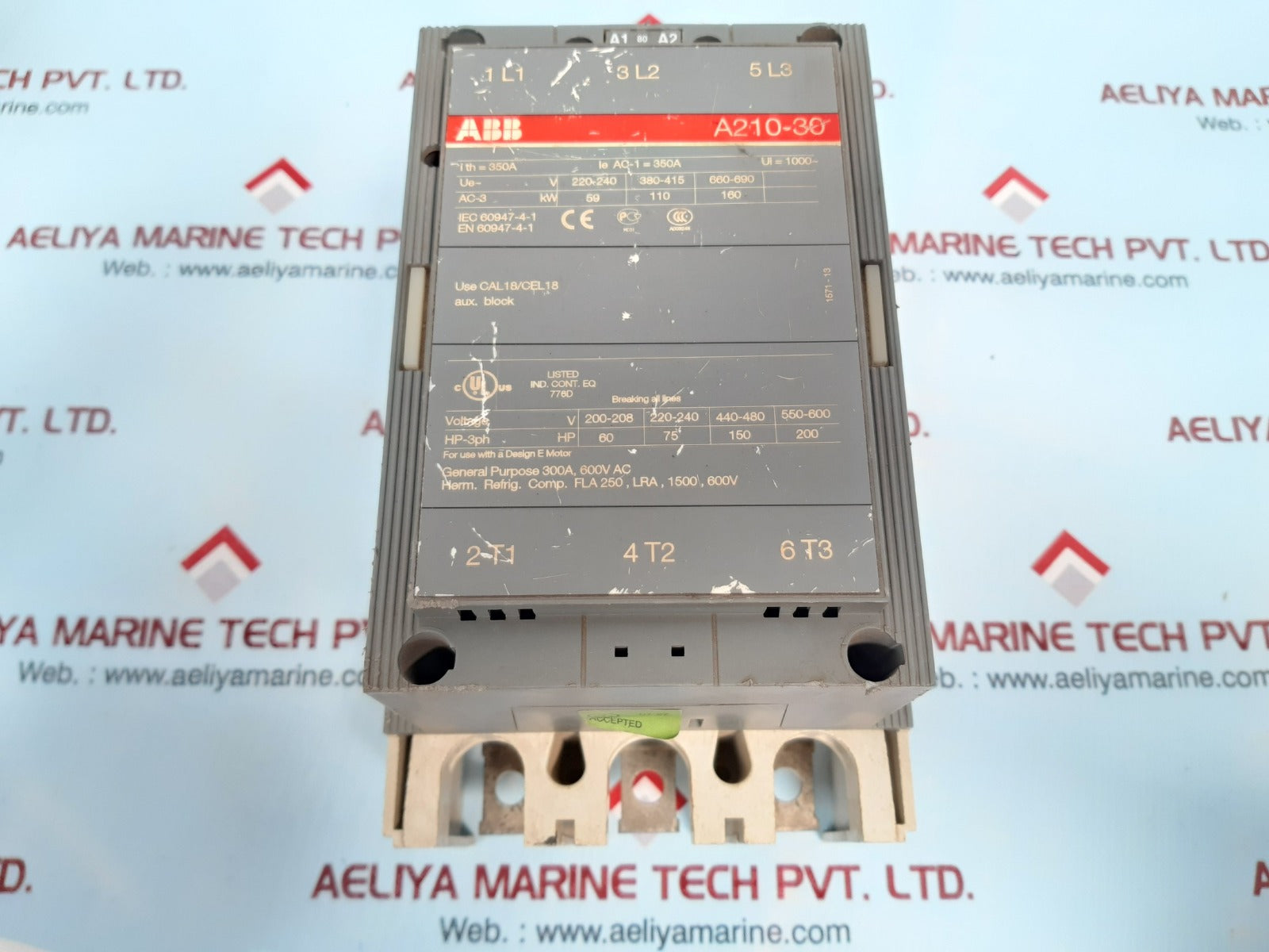Abb a210-30 contactor 220-230v 50hz/230-240v 60hz