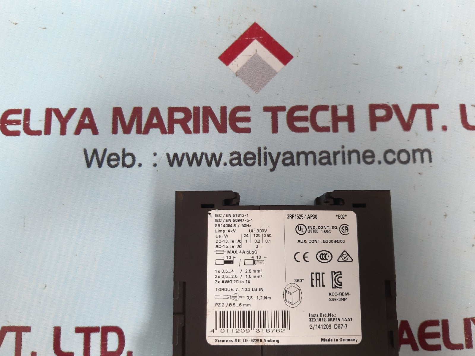 Siemens sirius 3rp1525-1ap30 time relay