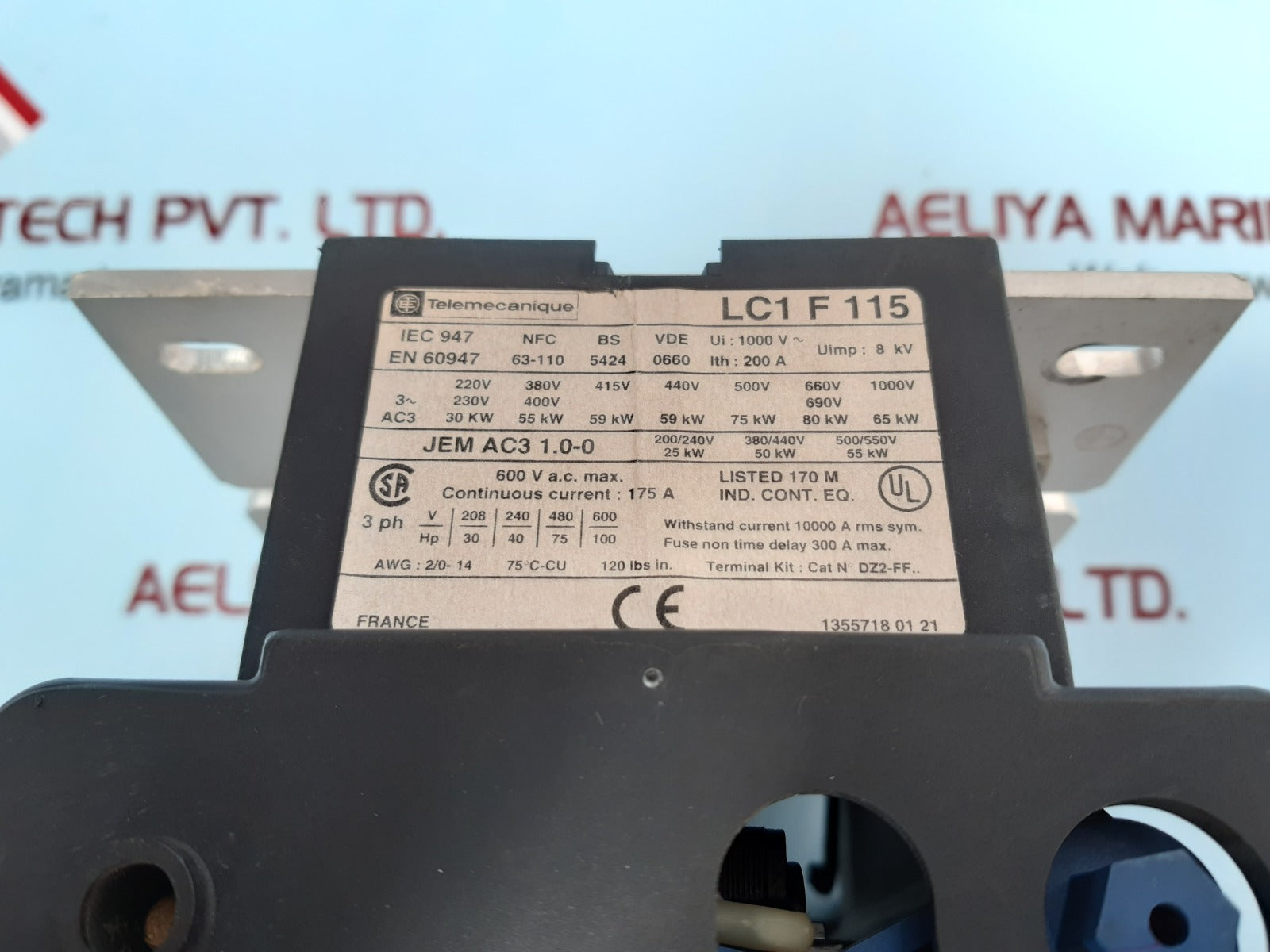 Telemecanique lc1f115 contactor