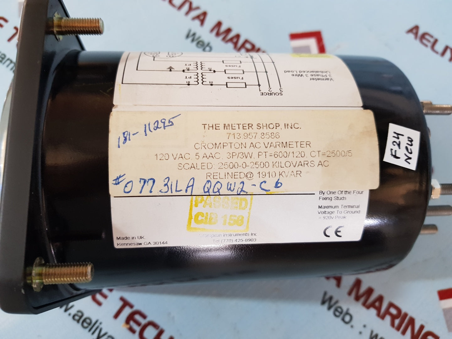 Crompton 077-31la-qq kilovars meter