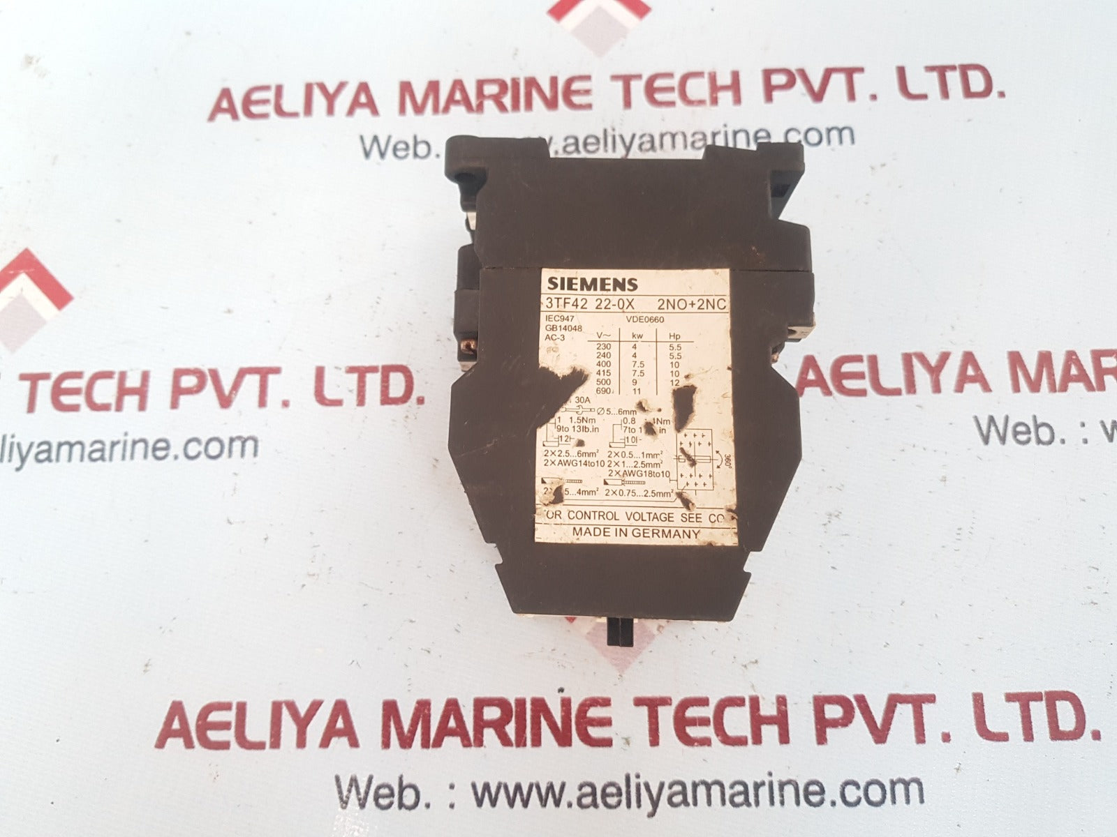 Siemens 3tf42 22-0x contactor