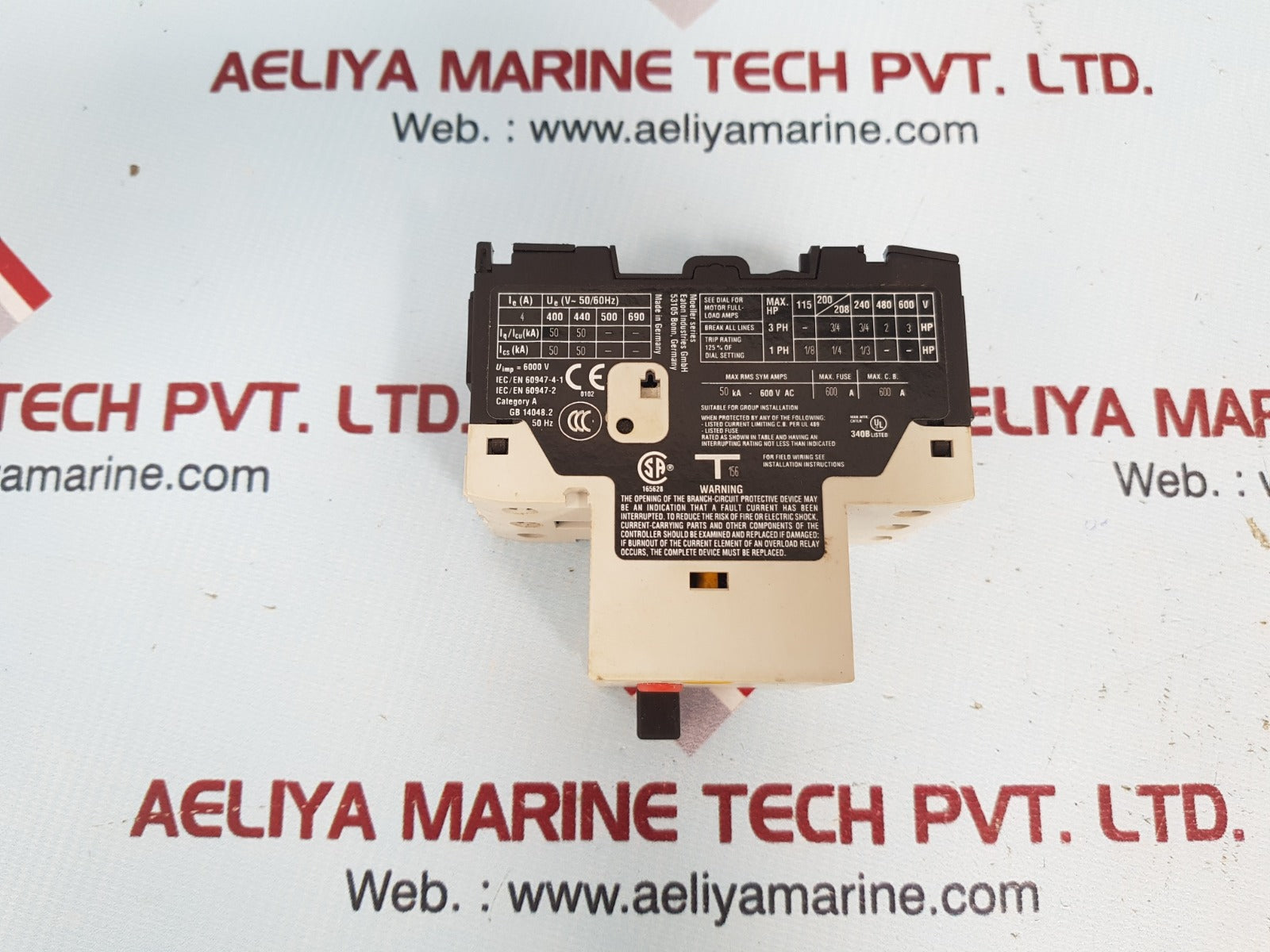 Eaton pkzm01-4 motor protective circuit breaker xtpb004bc1