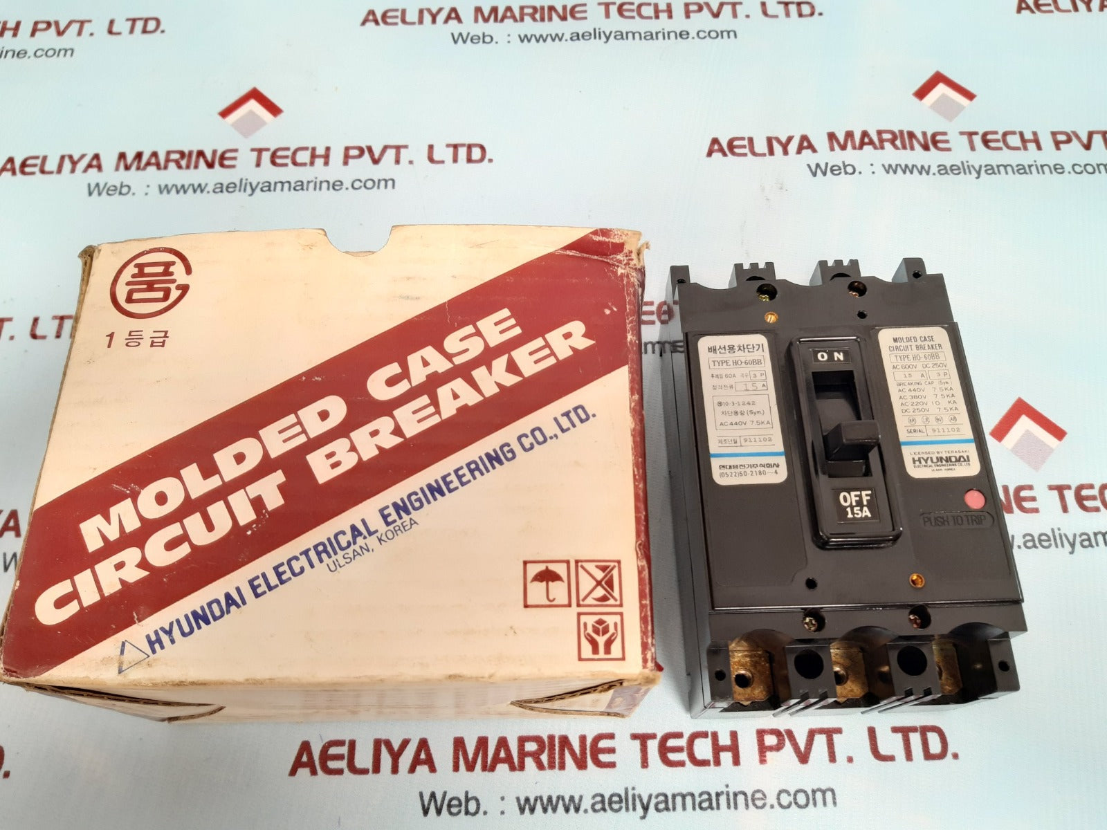 Hyundai electrical ho-60bb molded case circuit breaker