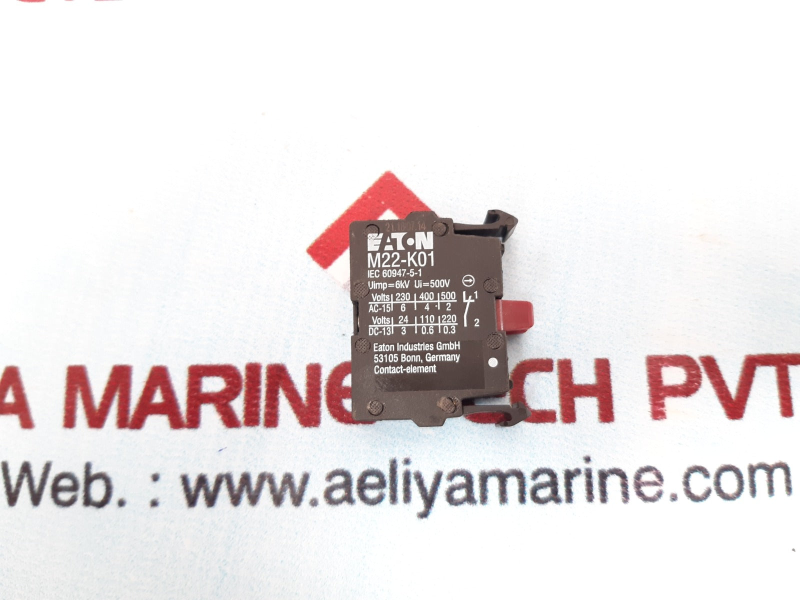 Set of 9x Eaton m22-k01 contact block