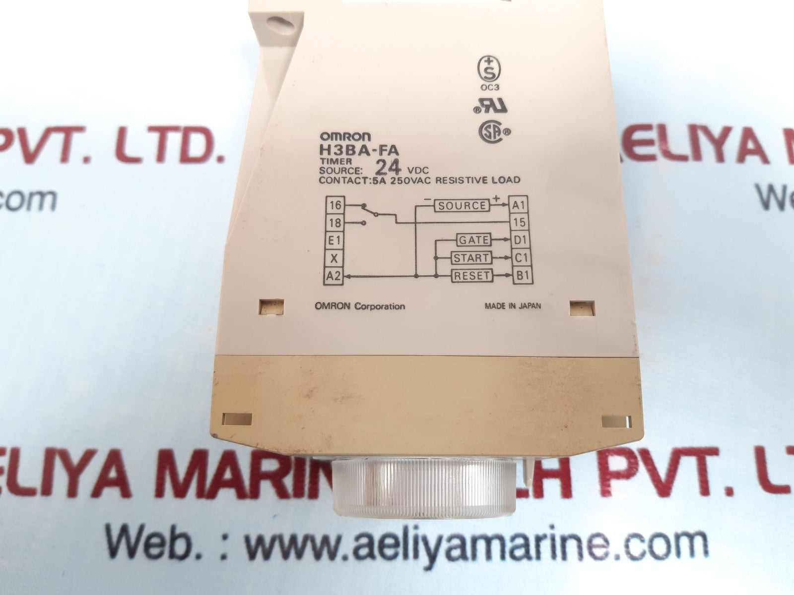 Omron h3ba-fa timer 5a/250vac