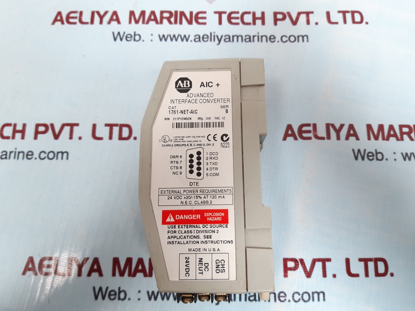 Allen bradley 1761-net-aic ser.b interface converter