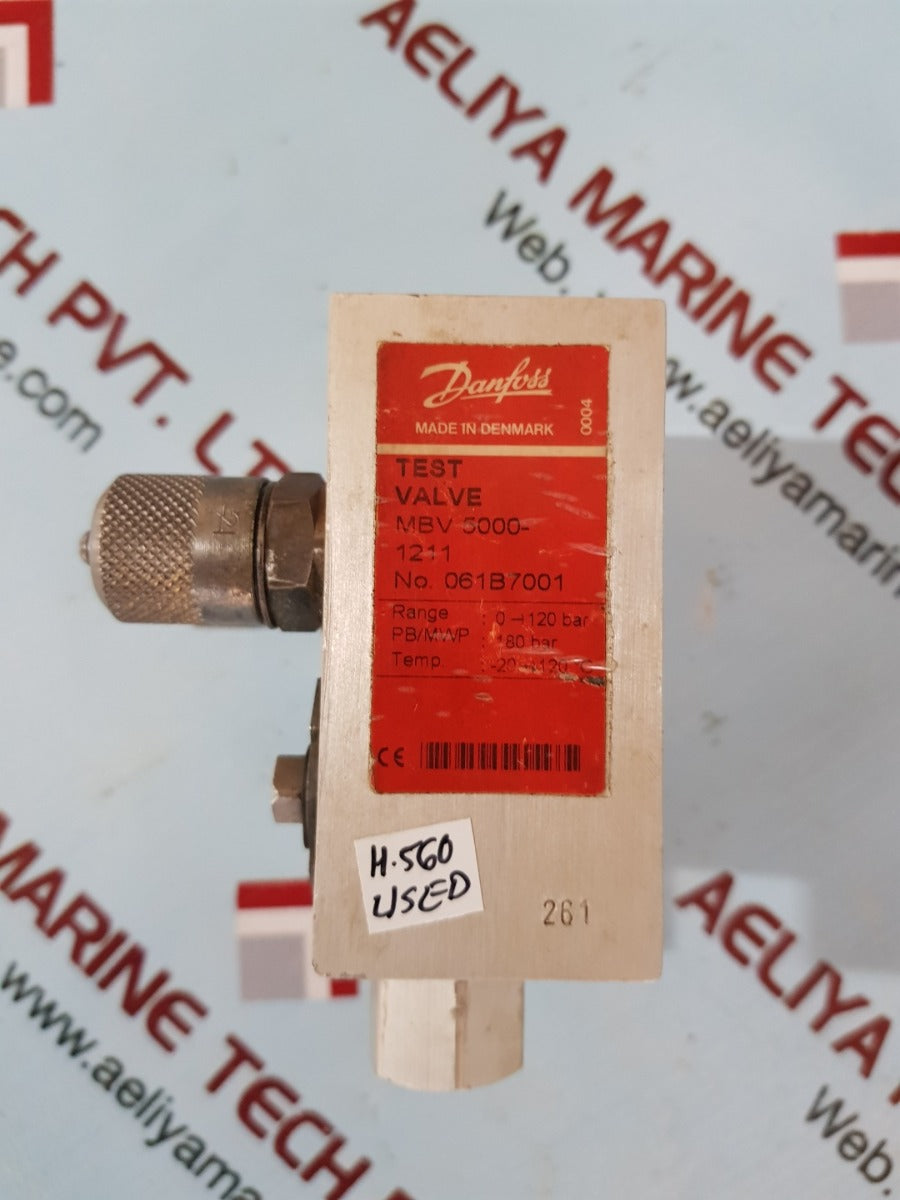 Danfoss mbv 5000-1211 test valve 061b7001