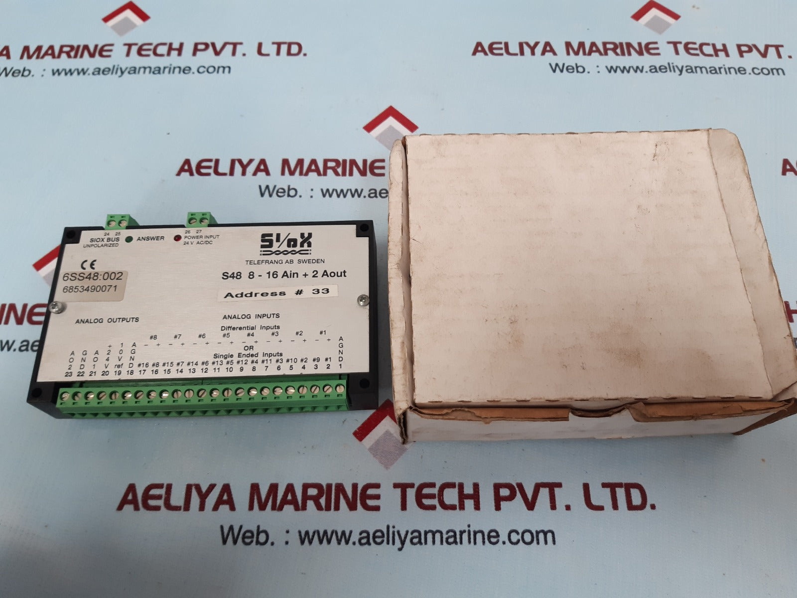 Siox s48 8-16 ain+2 aout input output module