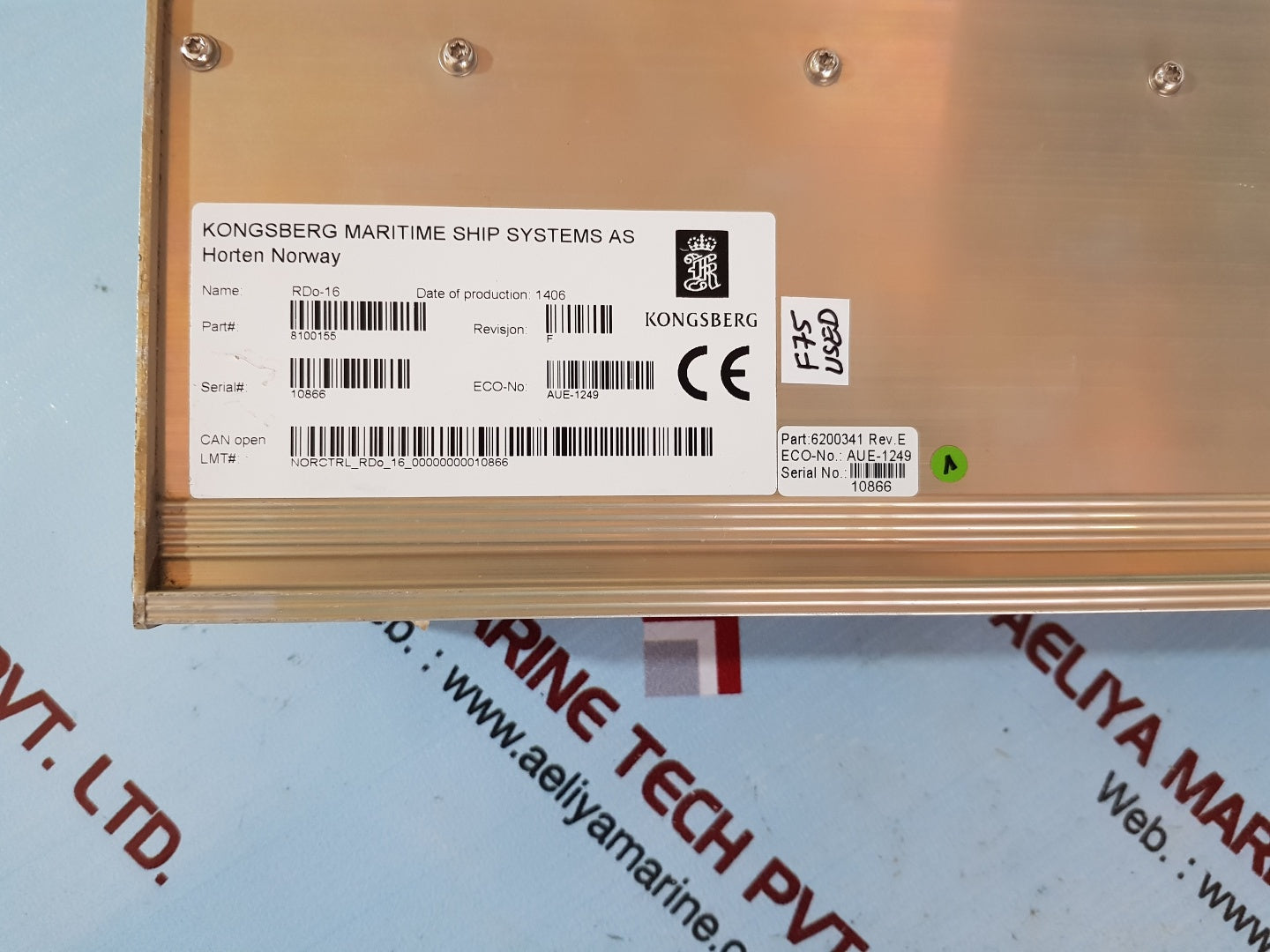 Kongsberg Rdo-16 8100155 I/O Module 6200341 Rev E