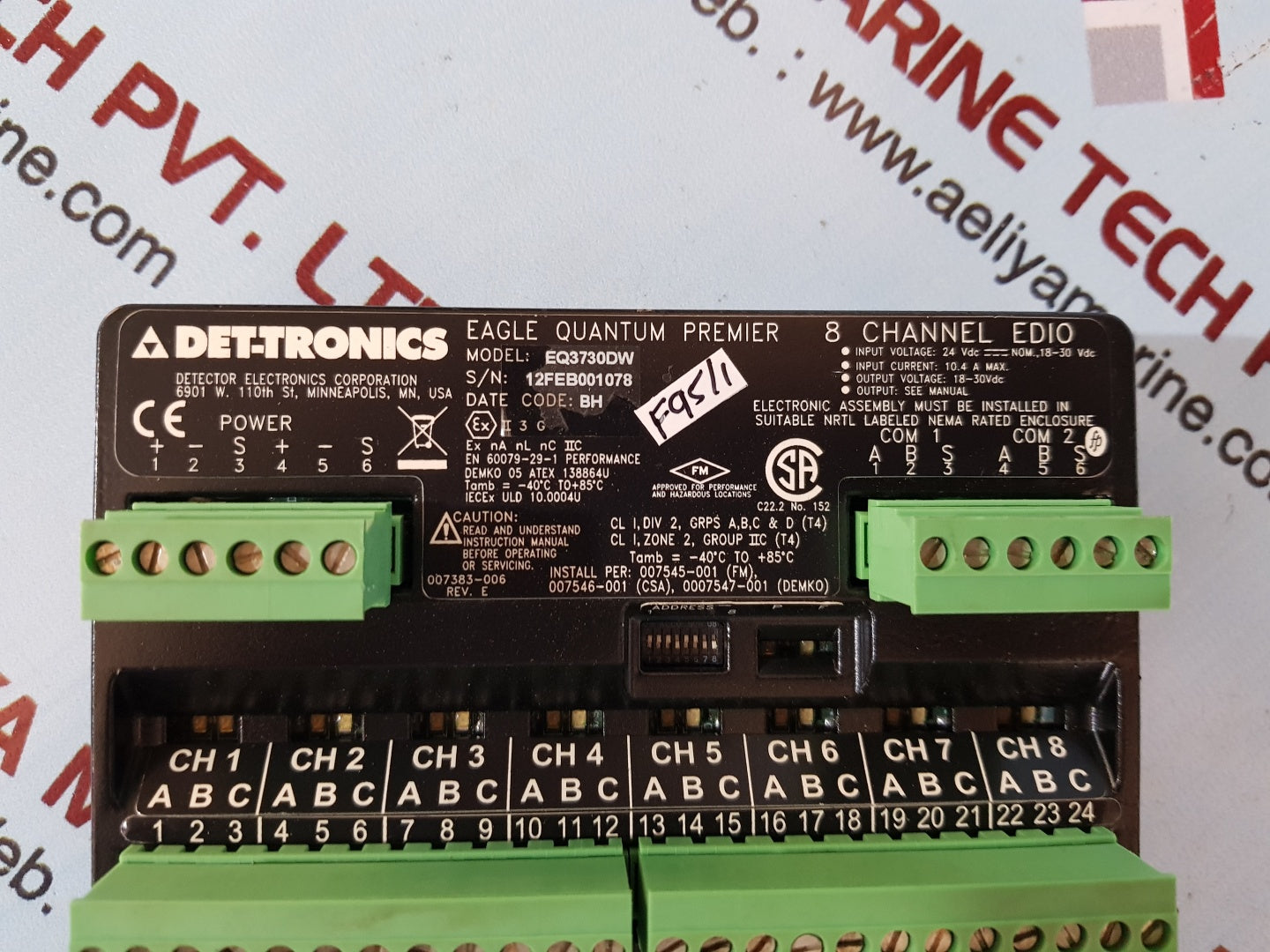 Det-tronics eq3730dw eagle quantum premier 8 channel edio i/o module