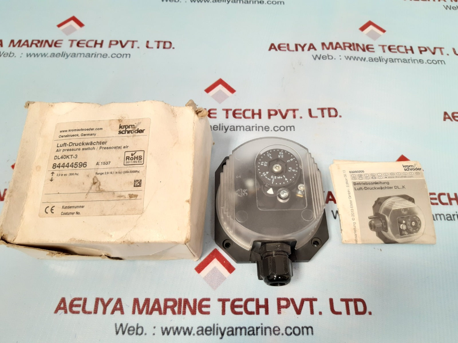 Krom schroeder dl40kt-3 air pressure switch ip54