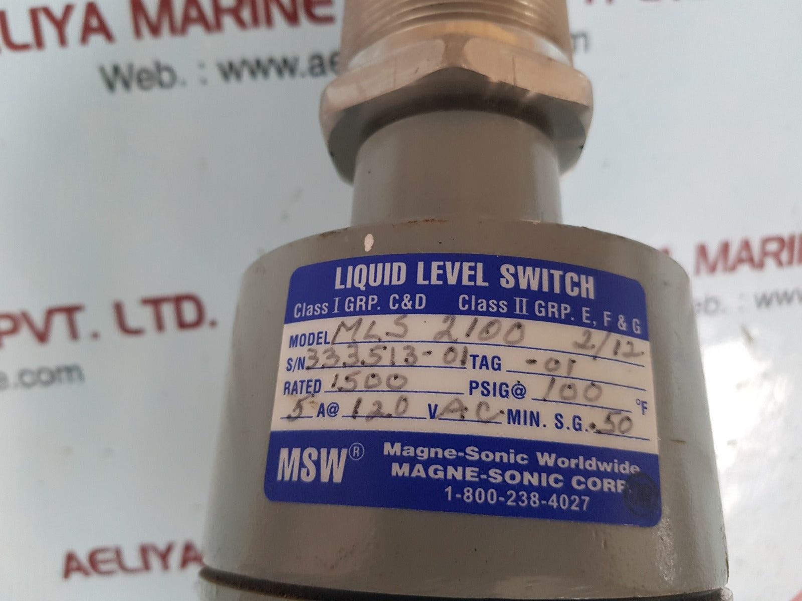 Magne-sonic mls 2100 2/12 liquid level switch