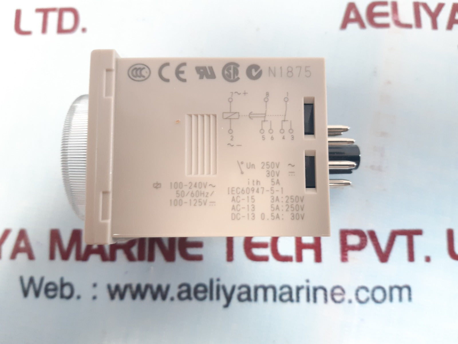 Omron h3cr-a8e timer 100-240vac /100-125vdc 50/60hz