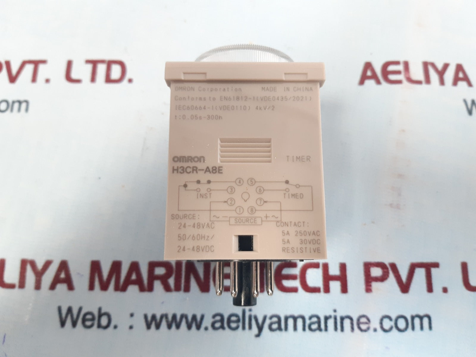 Omron h3cr-a8e timer 24-48vac