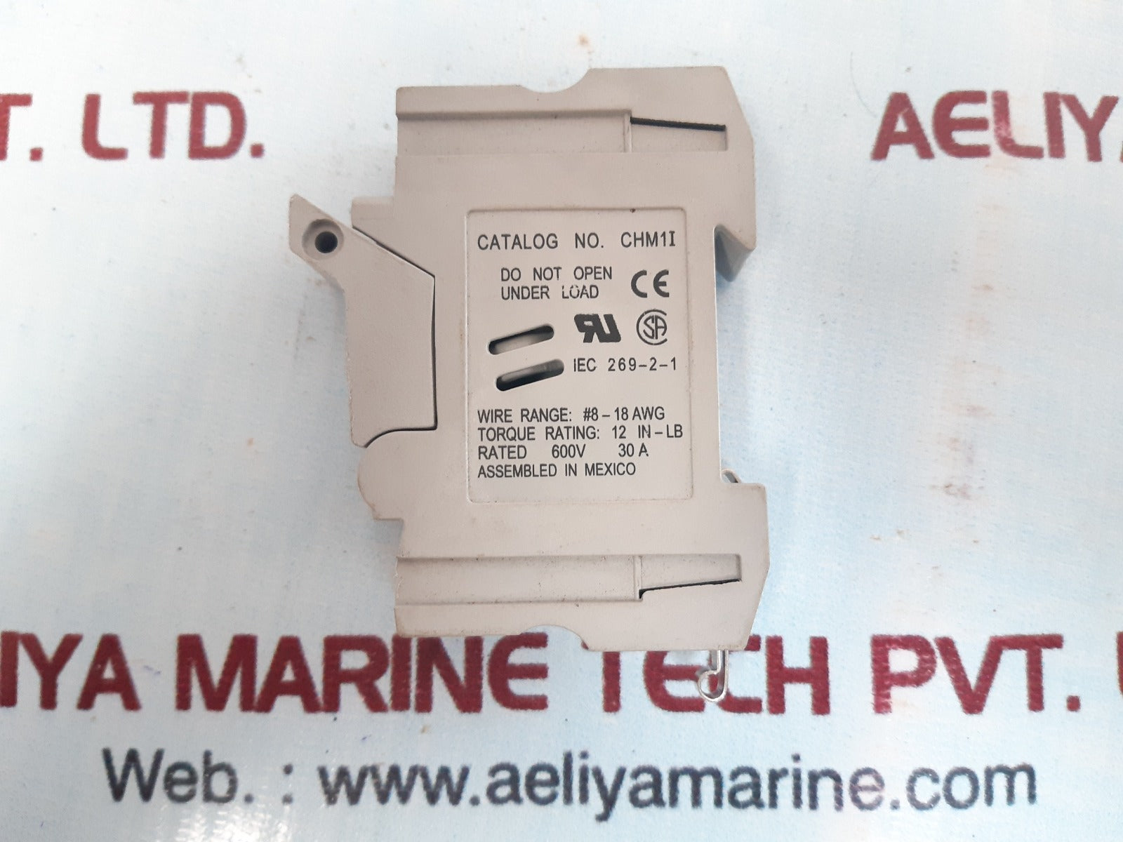 Set of 4x Buss chm1i 30a 600v fuse holder