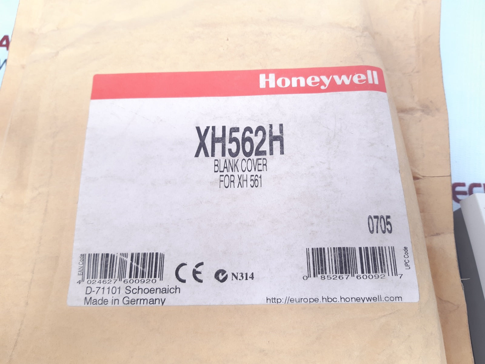 Honeywell xh562h blank cover