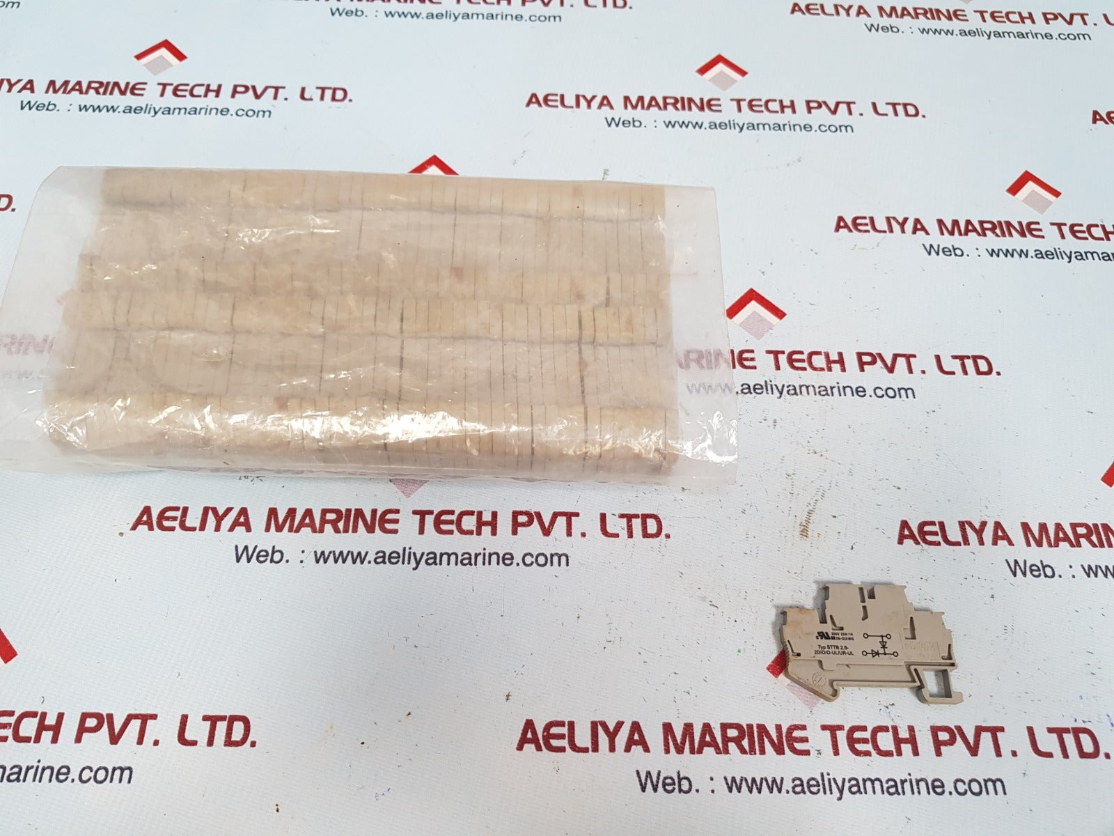Set of 19x Phoenix contact sttb 2.5-2dio/o-ul/ur-ul terminal block