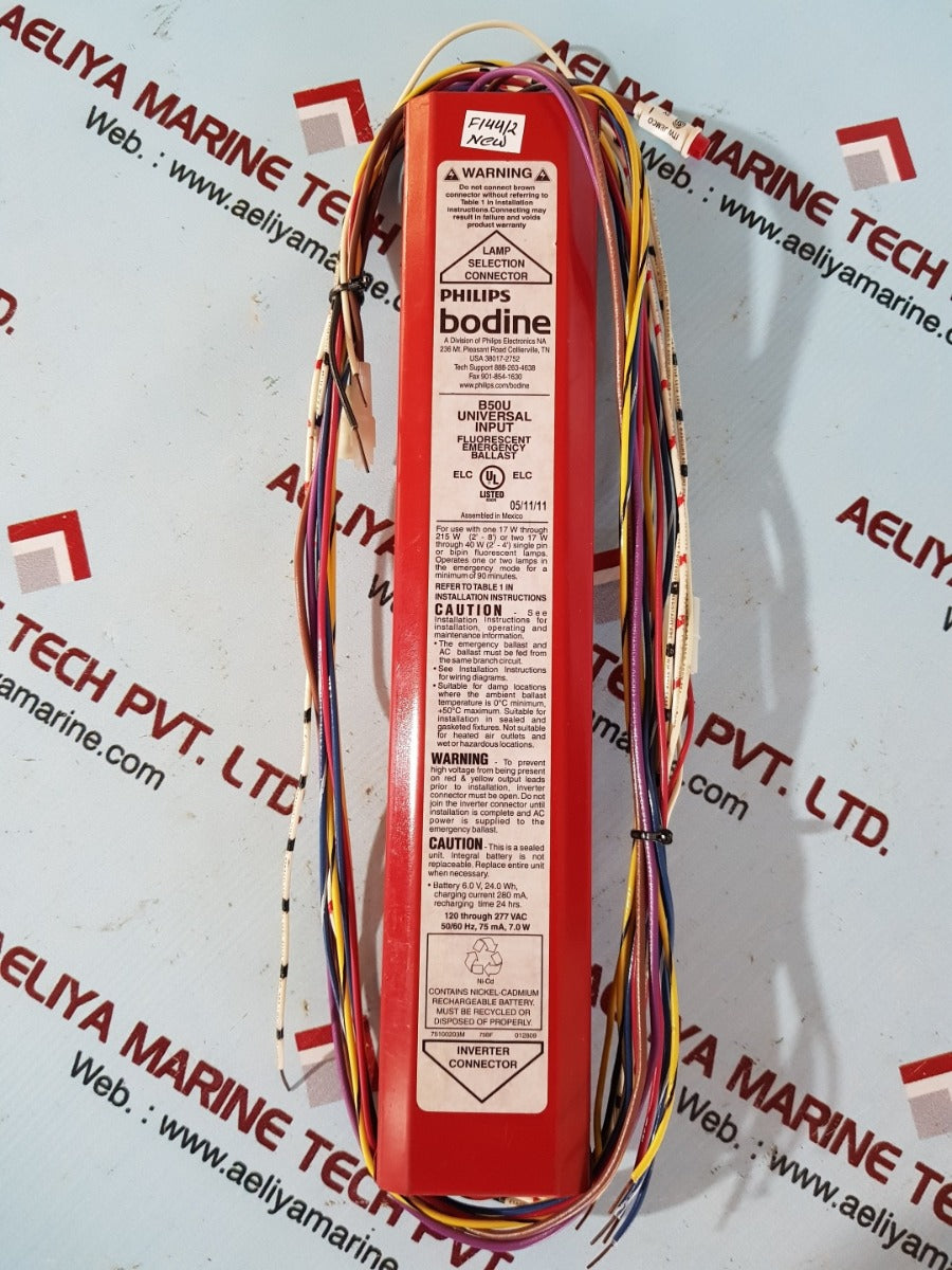 Philips bodine b50u fluorescent emergency ballast