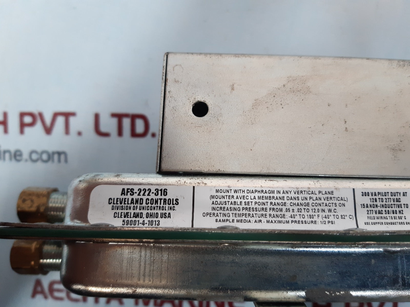 Cleveland controls afs-222-316 air pressure sensing switch