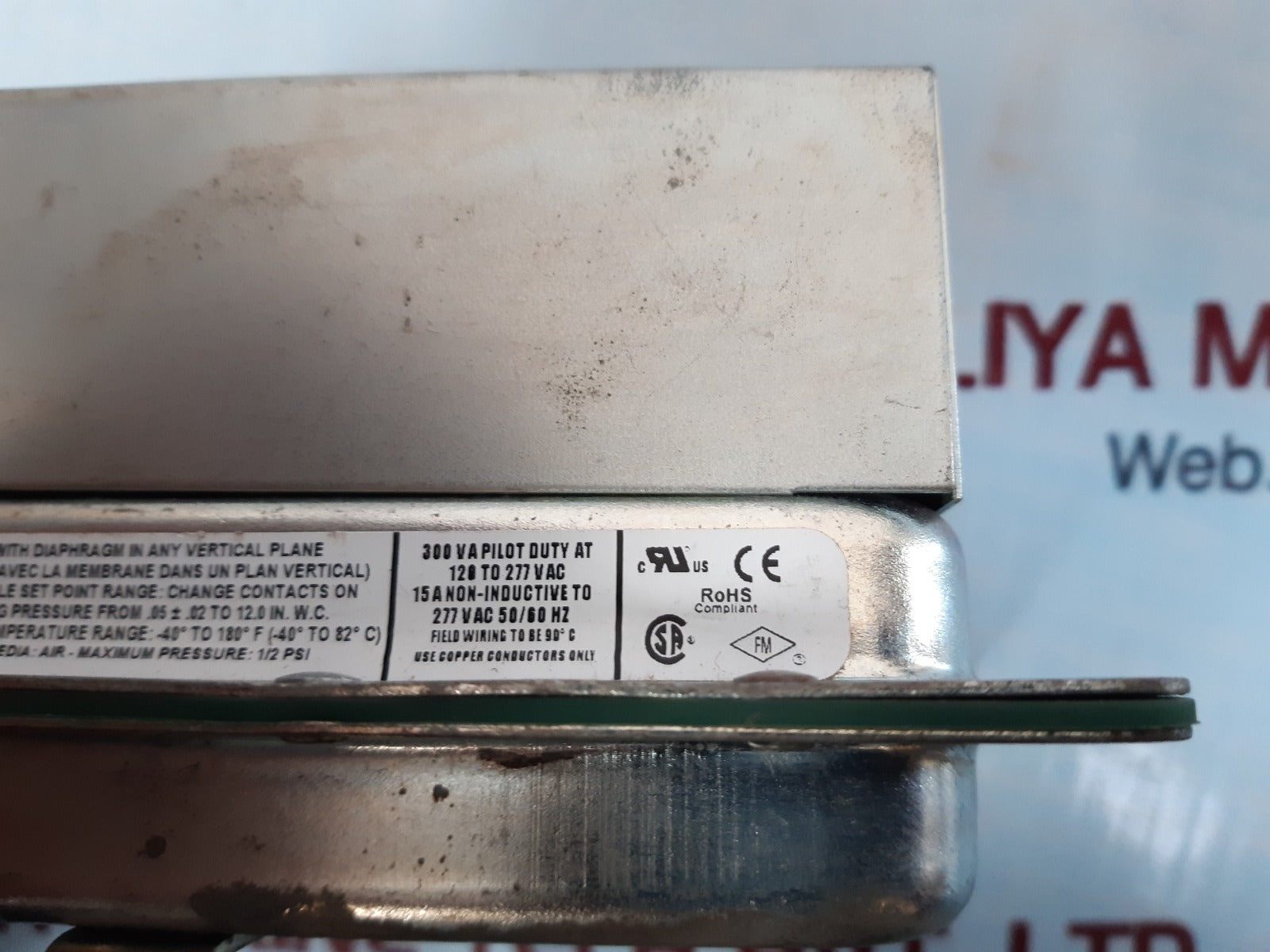 Cleveland controls afs-222-316 air pressure sensing switch