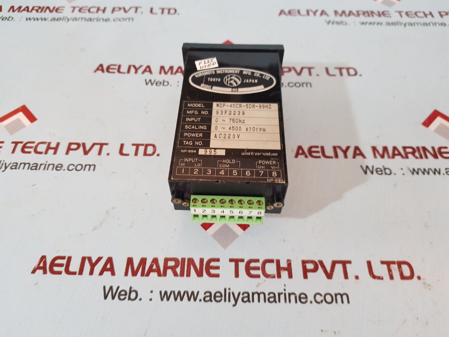 Watanabe wdp-40cr-5dn-99hz digital scaling meter