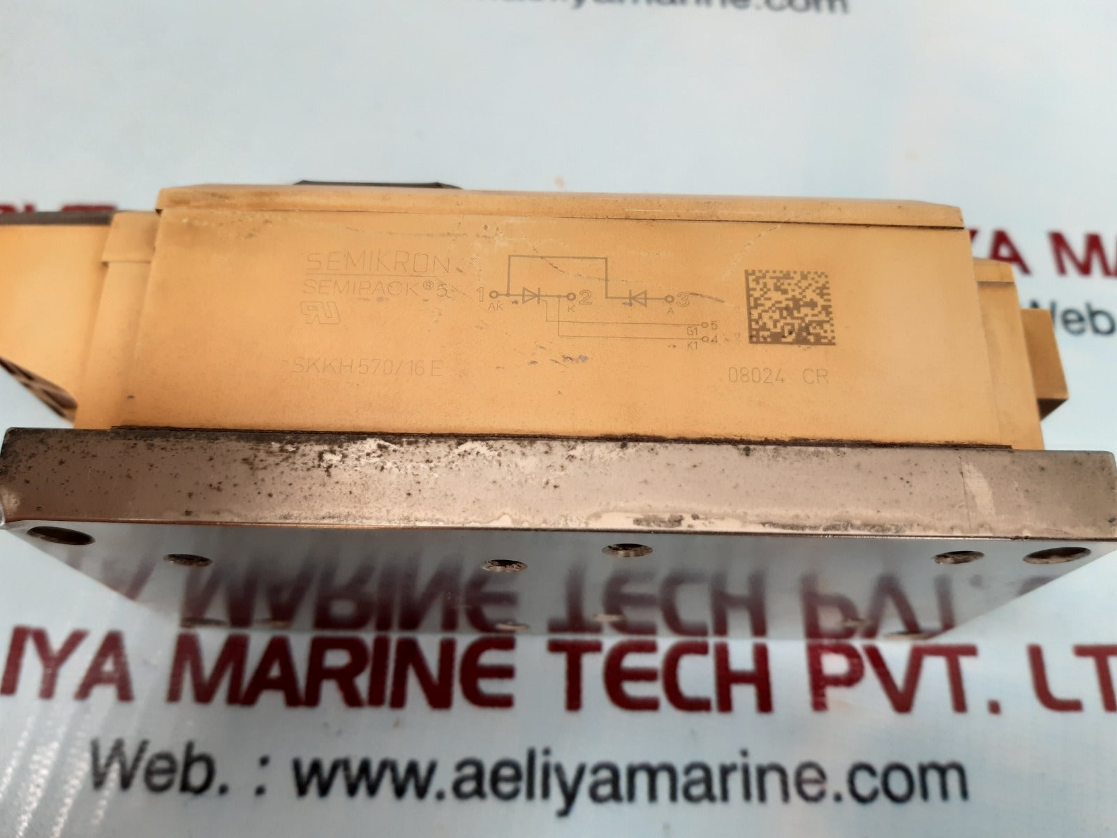 Semikron semipack 5 skkh570/16e thyristor module