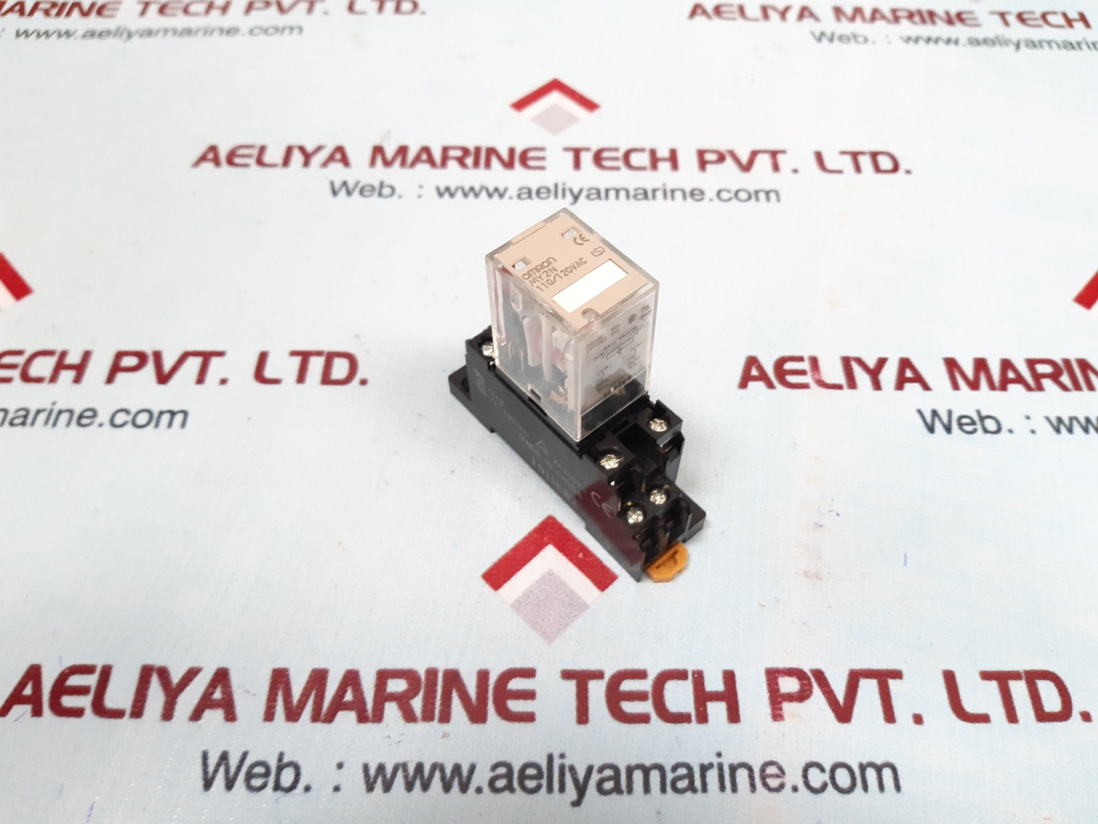 Set Of 4X Omron My2N Relay With Socket 2-m4X10 110/120Vac