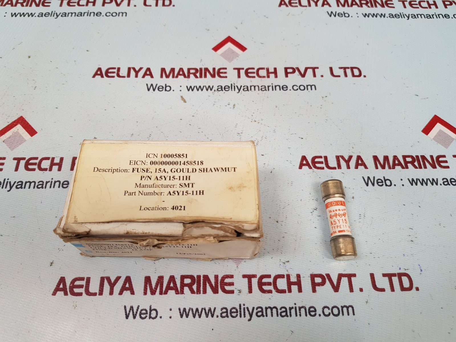 Set of 12x Gould shawmut a5y15-11h fuse