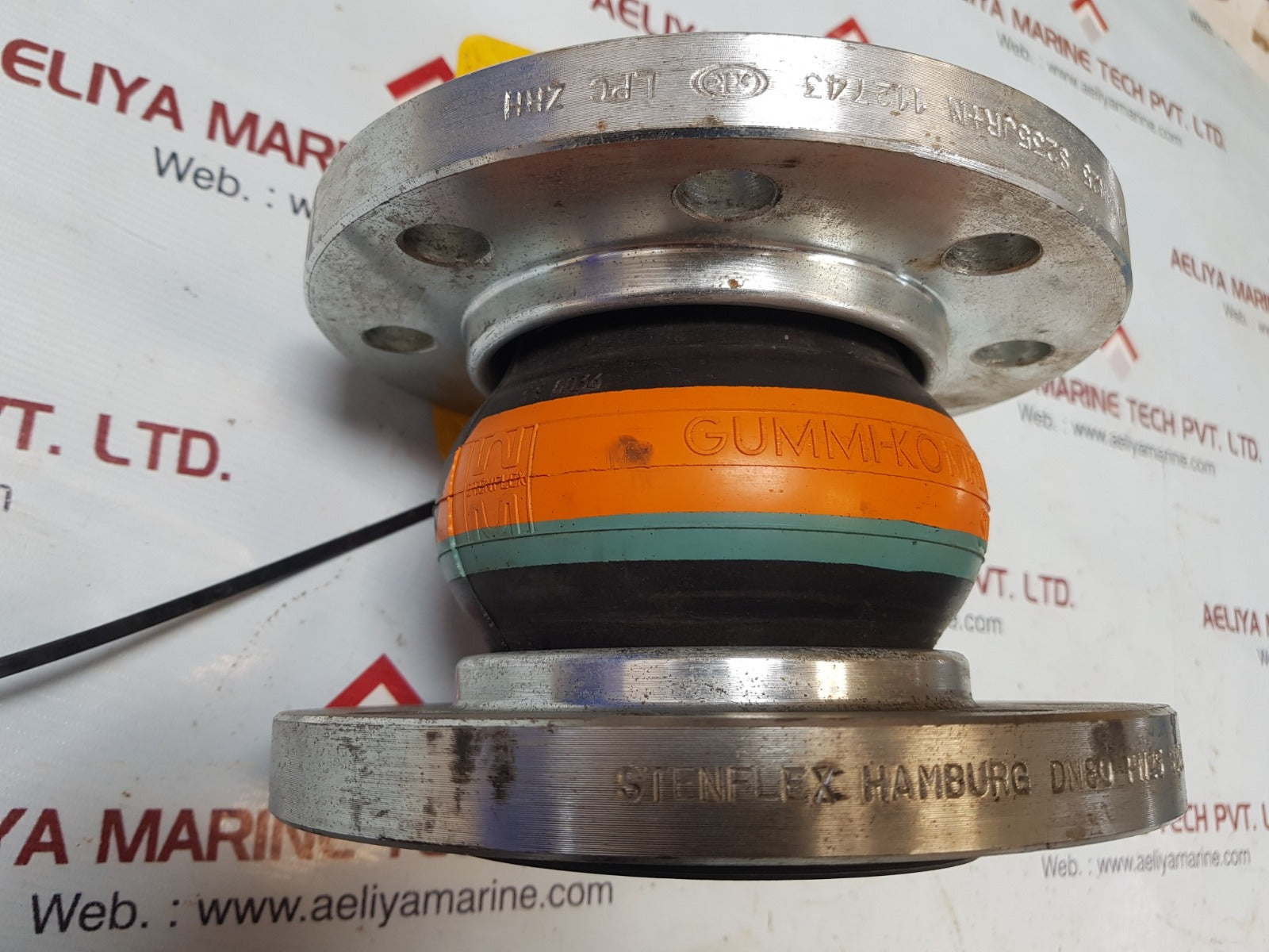 Stenflex/gummi-kompensator as dn 80 pn 16 rubber compensator